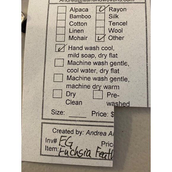 New Fun Fuchsia Multicolored Feathered Womens Gloves Handwoven - Picture 4 of 4